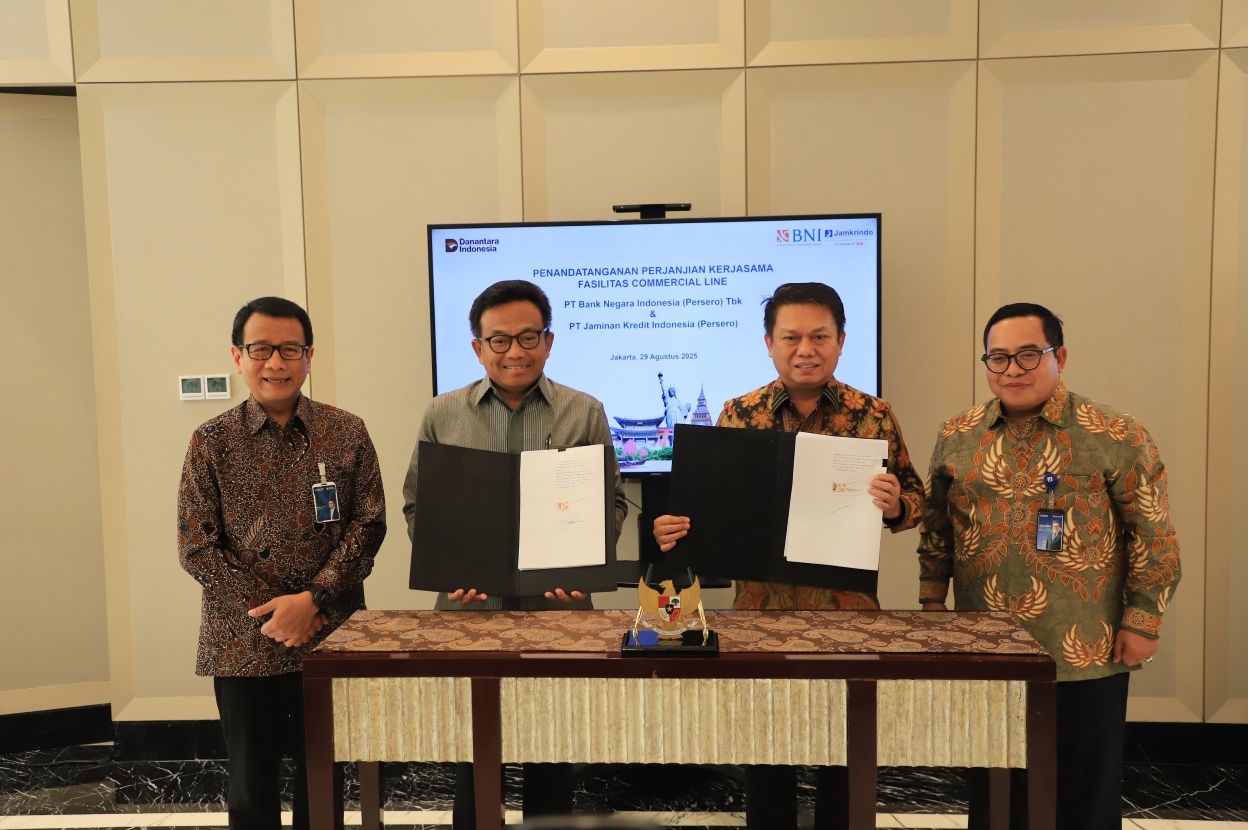 Jamkrindo dan BNI Tanda Tangani Perjanjian Kerja Sama Penjaminan Bank Garansi